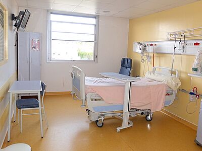 chambre hospitalisation soins continus - Agrandir l'image (fenêtre modale)